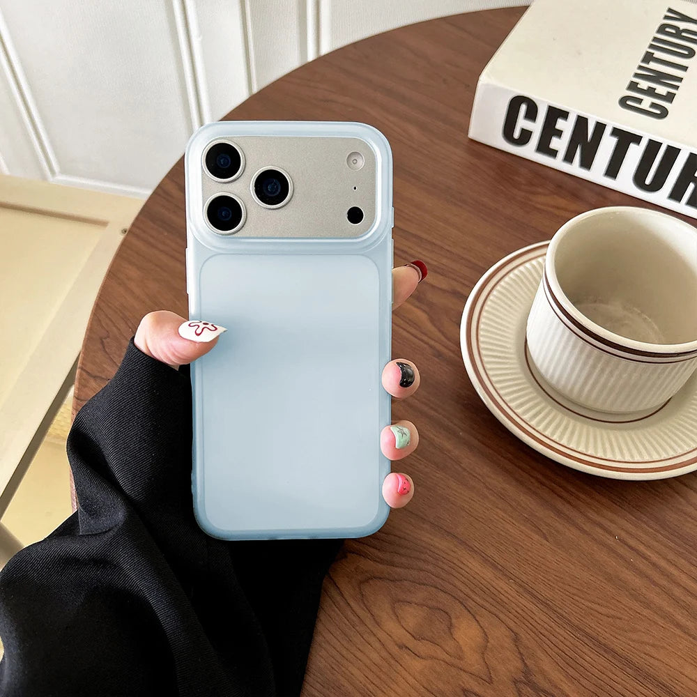 Clear Matte Silicone iPhone Case | Candy Color TPU Cover