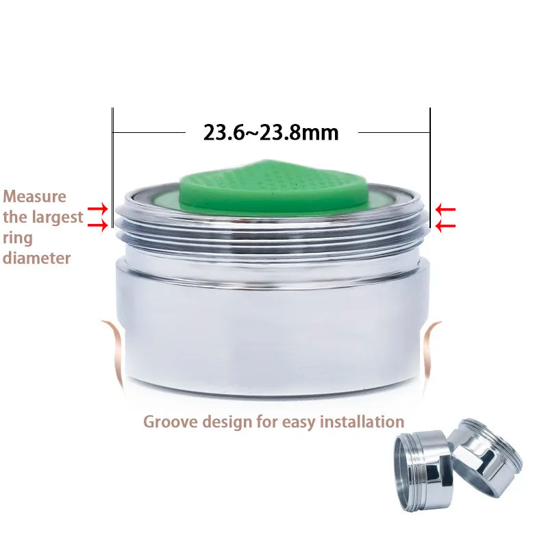 2-Pack Brass Faucet Aerator M24 Male Thread 2L Water Saver