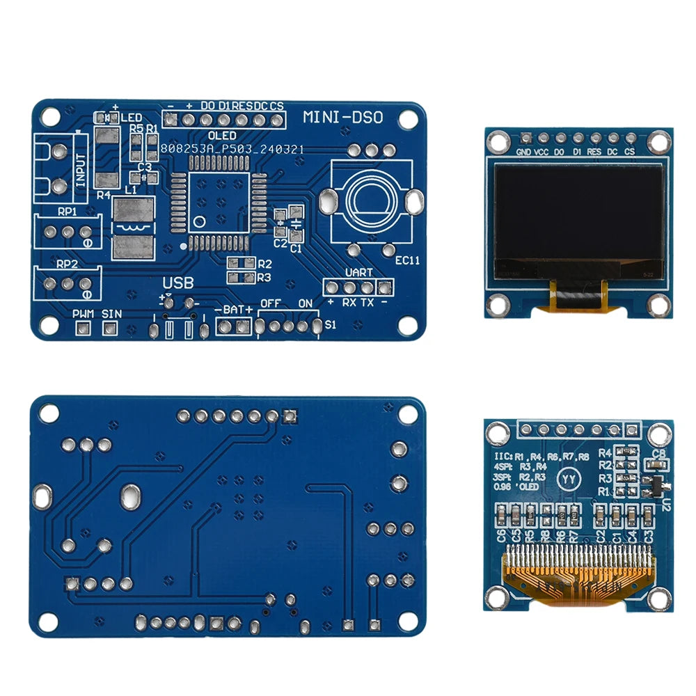 DC 5V 0.96" LCD Oscilloscope DIY Kit – STC MCU USB