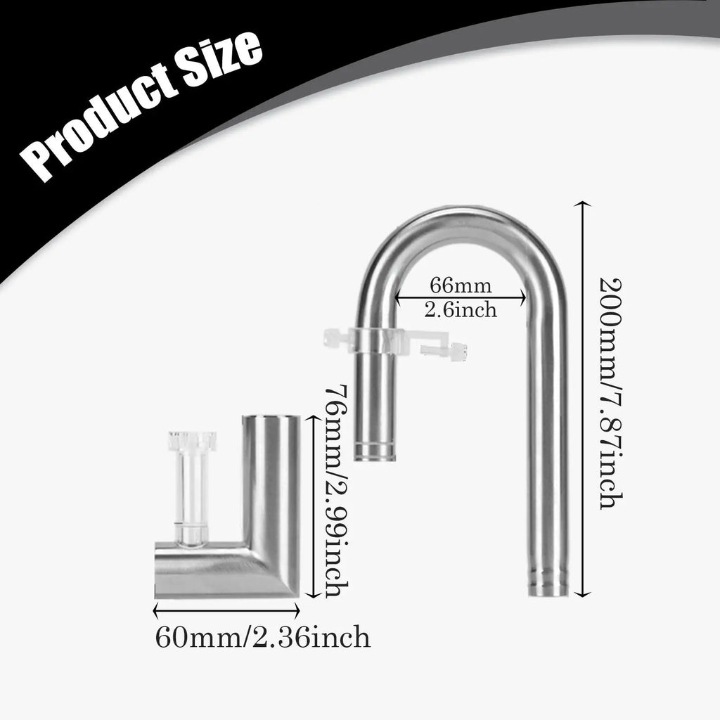 Stainless Steel Aquarium Lily Pipe Set – Oil Film Skimmer