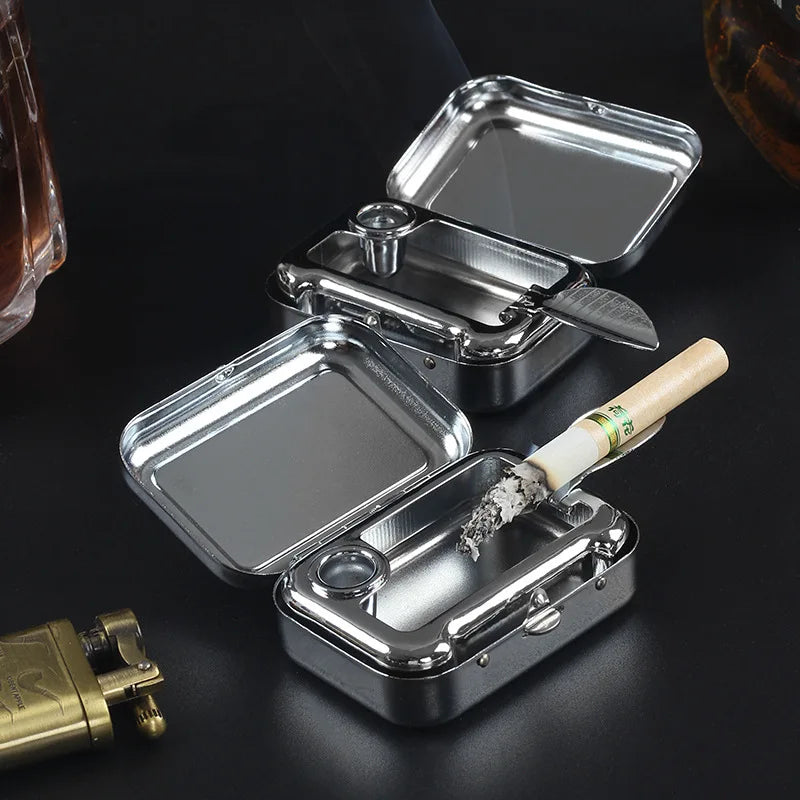 Mini Pocket Ashtray – Portable Colorful Metal | NIFTY