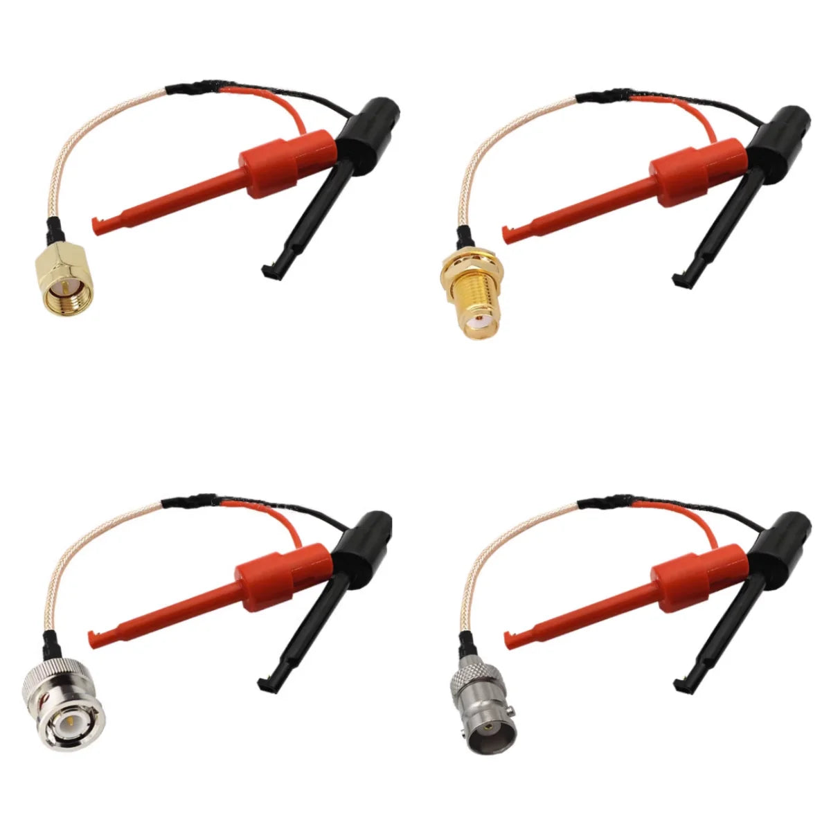 SMA BNC to Test Hook Clamp Adapter RG316 Cable