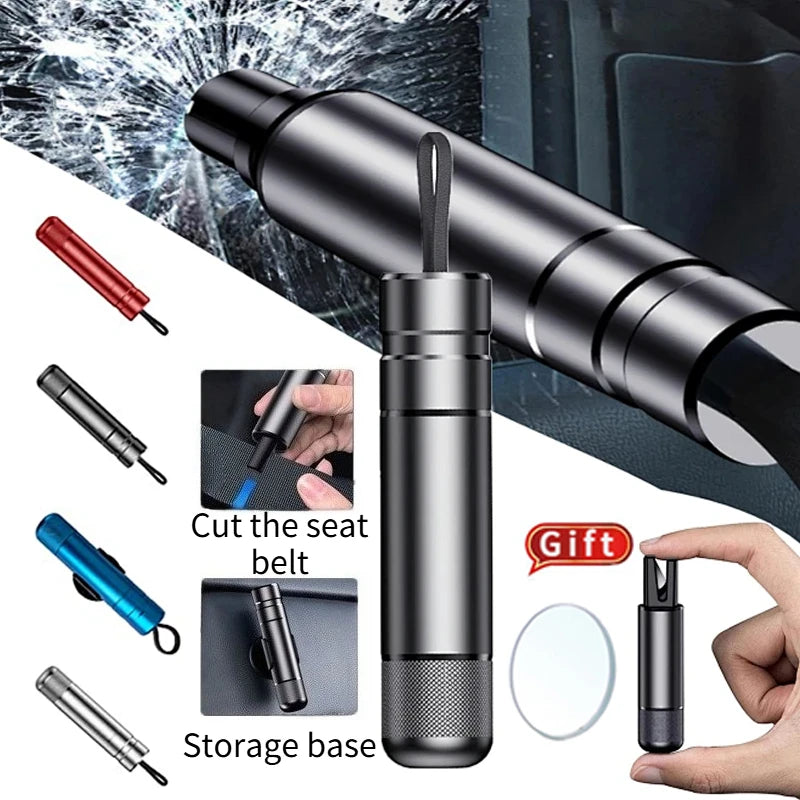 2-in-1 Car Glass Breaker & Seat Belt Cutter Safety Tool