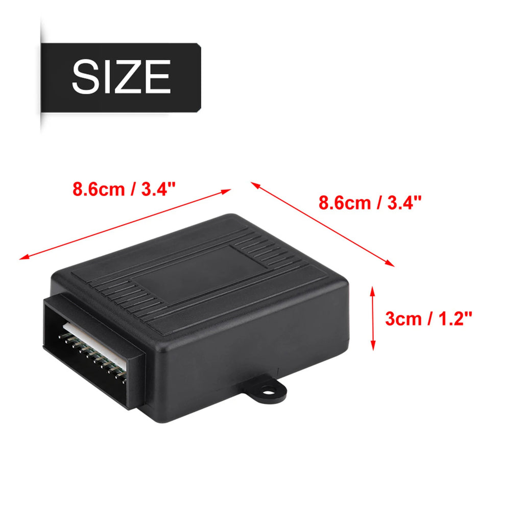 Car Keyless Entry Central Locking Kit with 2 Remote Controls