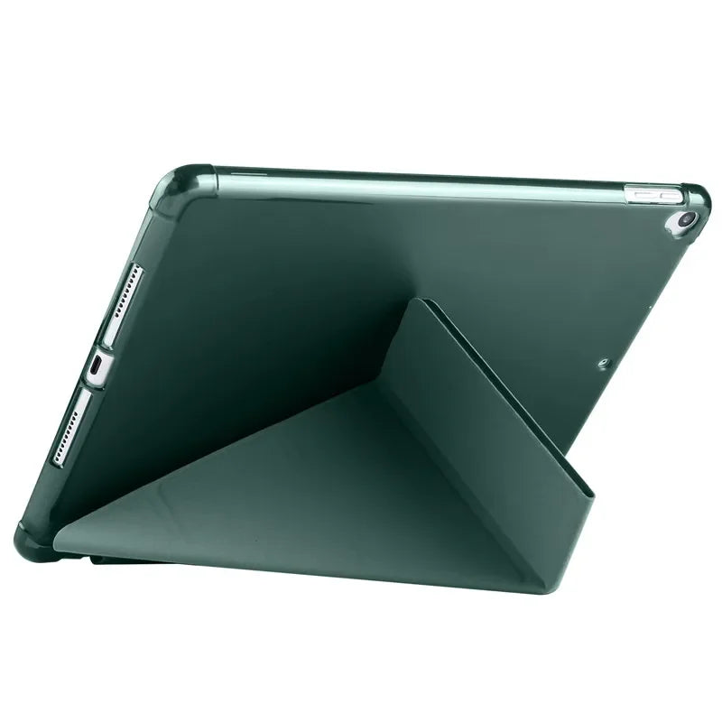 VIGENCIA iPad PU Leather Folio Case with Pen Holder Stand