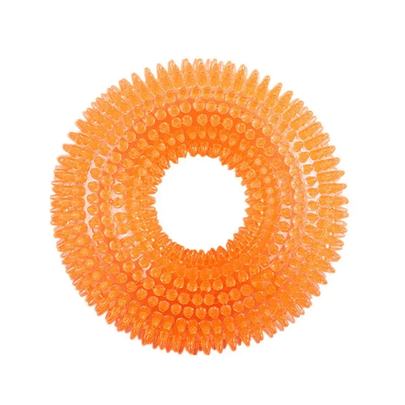 Squeaky Dog Chew Toy – TPR Bite-Resistant Molar Teeth Cleaner