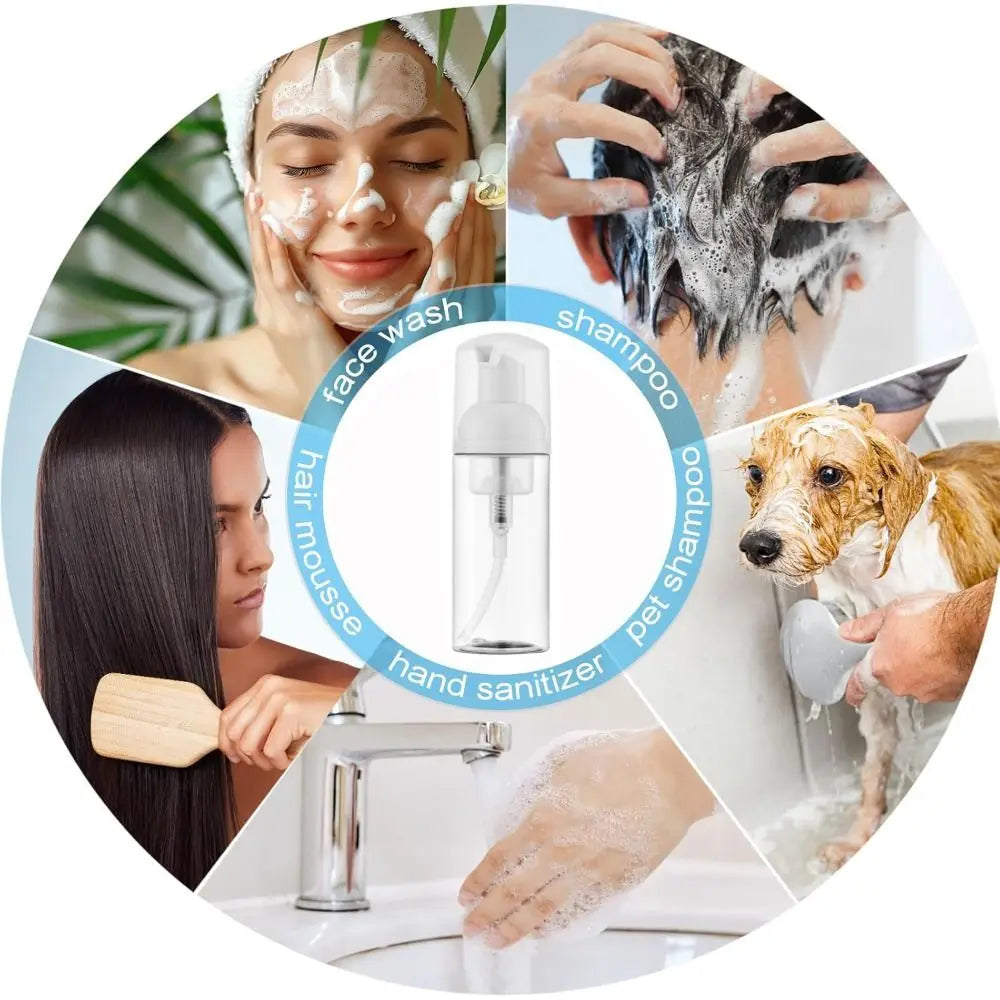Foam Pump Bottle 30/50ml – Clear Portable Travel Soap Dispenser