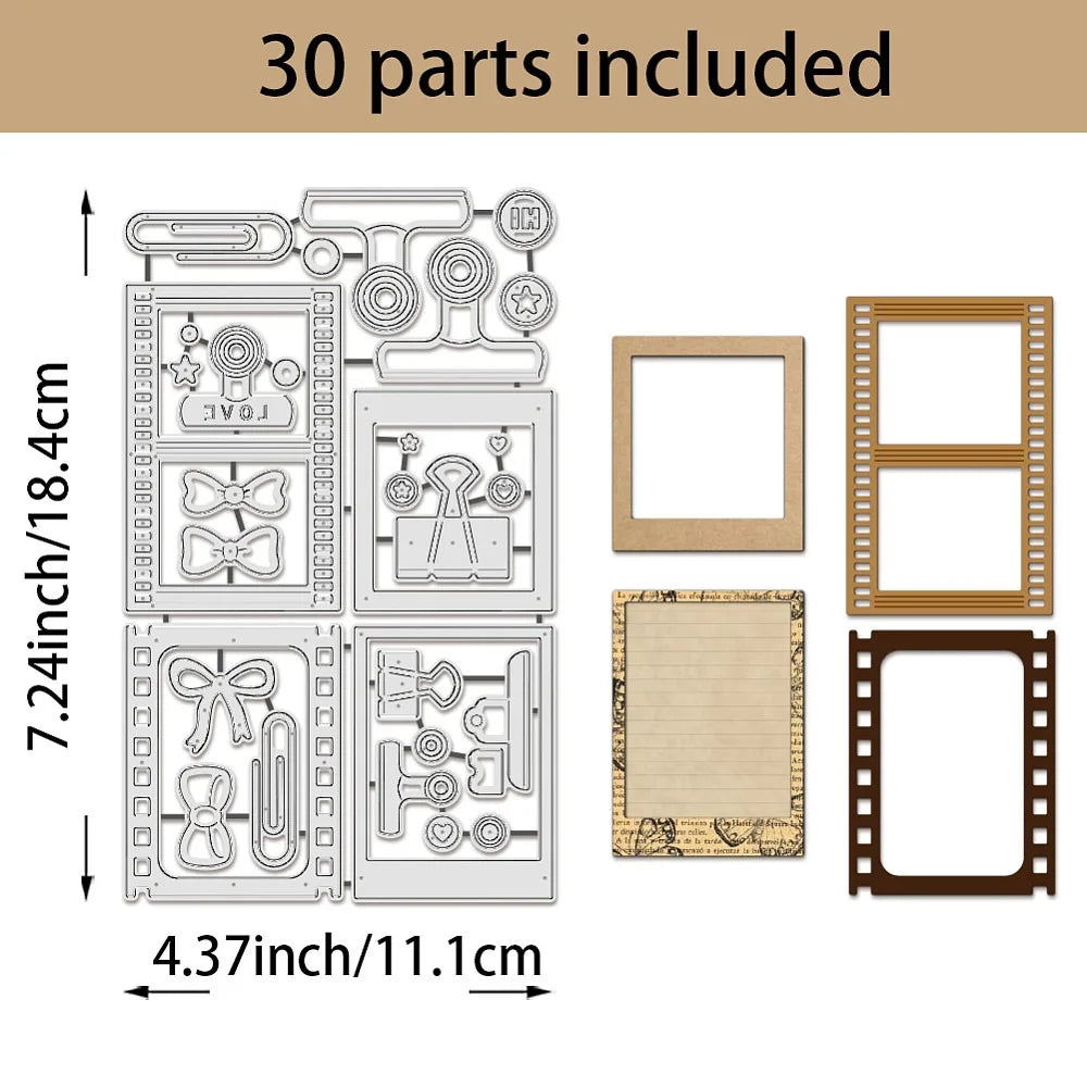 Vintage Folder & Frame Carbon Steel Cutting Dies – DIY Set