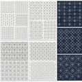 14-Pc Geometric Sashiko Water Soluble Embroidery Stabilizers