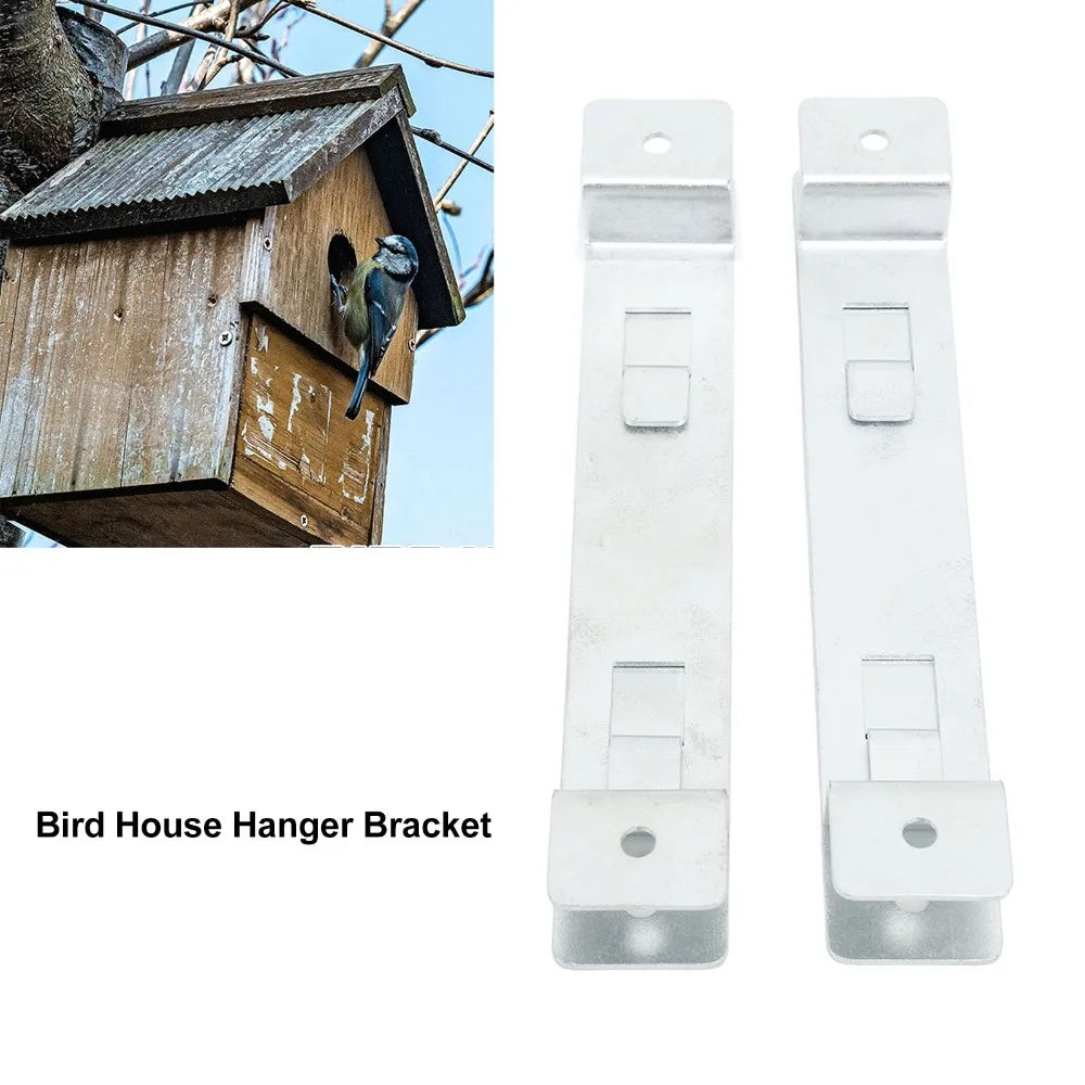 2-Set Stainless Steel Bird House Hanger Mounting Brackets