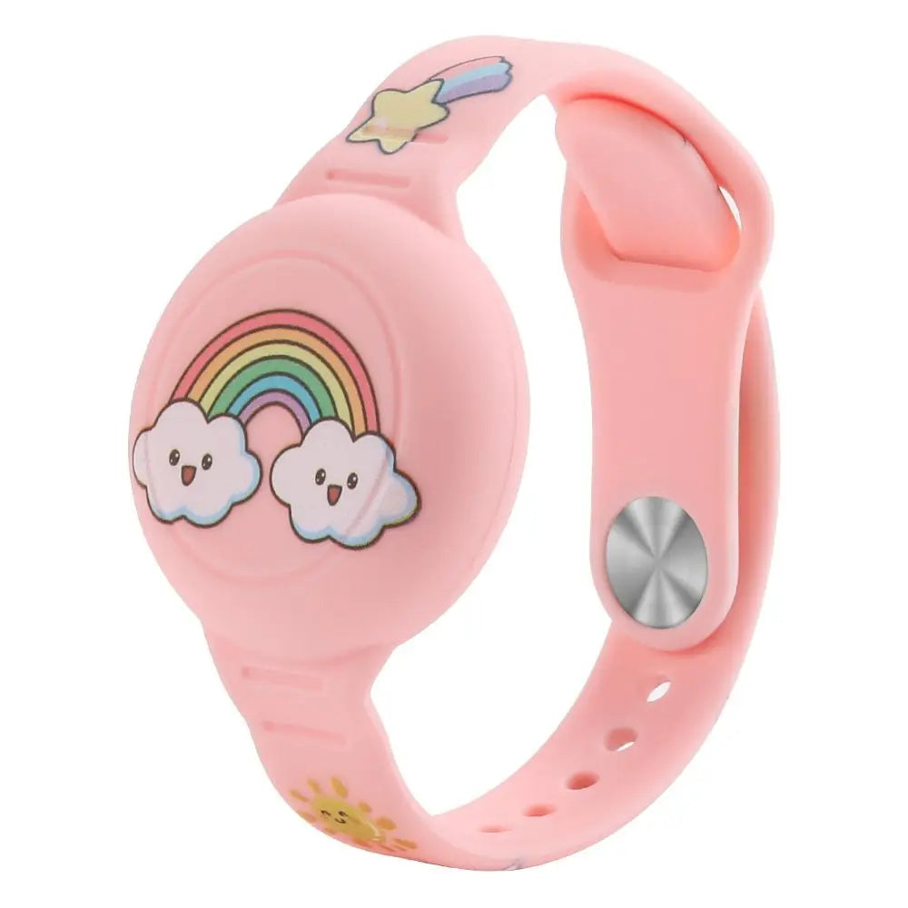 Silicone Kids AirTag Wristband – Waterproof Tracker Case