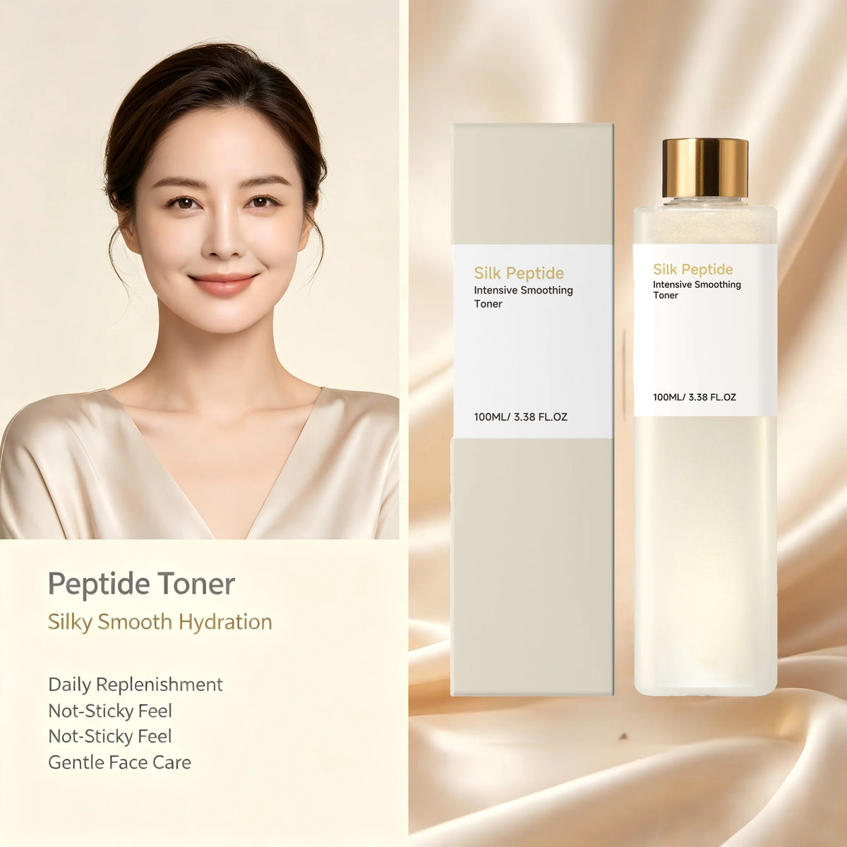 Peptide Facial Toner – Hydrating, Brightening & Pore-Minimizing