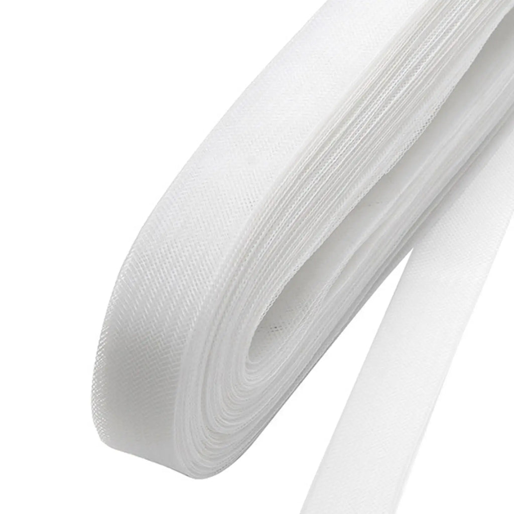 White Horsehair Braid Trim 50 Yards – Crinoline Ribbon for Sewing