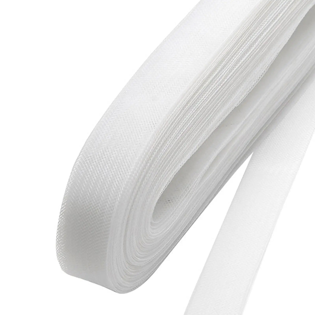 White Horsehair Braid Trim 50 Yards – Crinoline Ribbon for Sewing