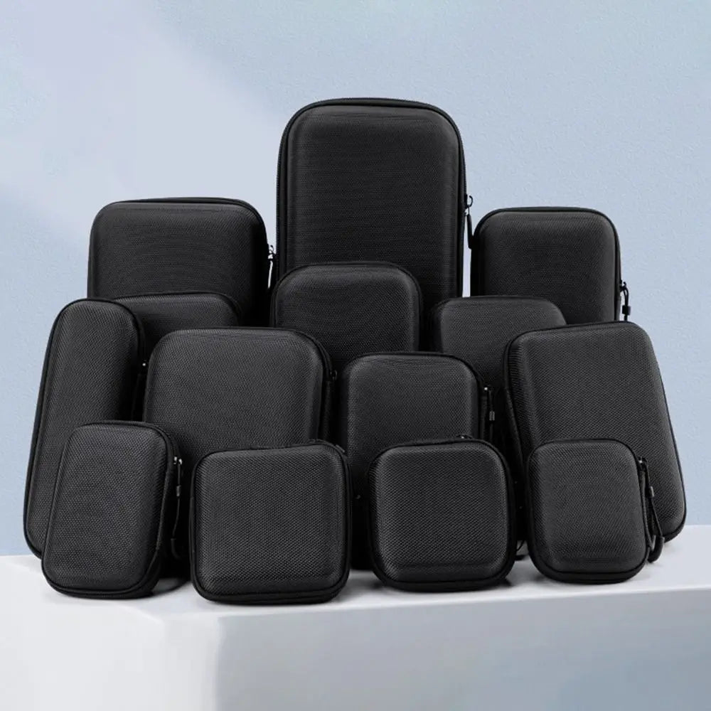 Hard Shell EVA Zipper Case – Portable Mini Storage Pouch