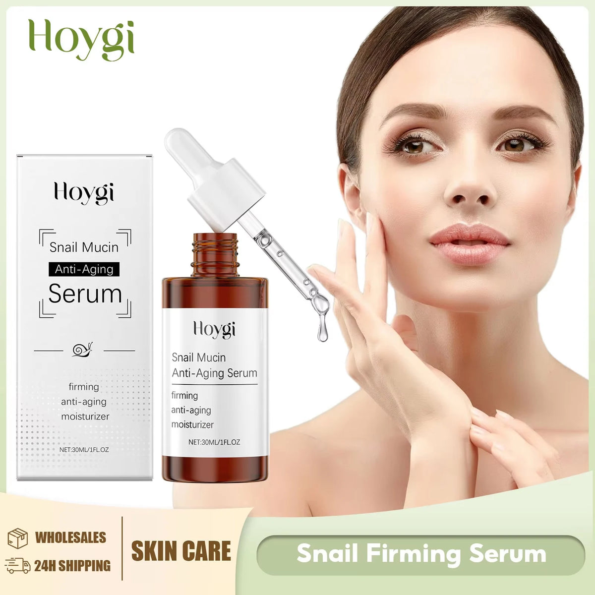 Hoygi Snail Anti-Aging Face Serum – Firming & Hydrating 30ml