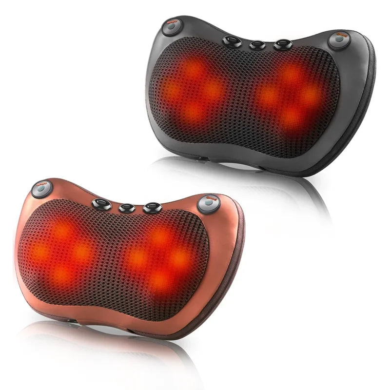 U-Shaped Shiatsu Neck & Back Massage Pillow with Heat