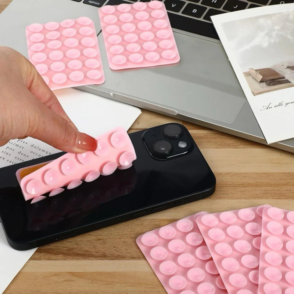 Double-Sided Silicone Suction Pad for Phone | Reusable Grip