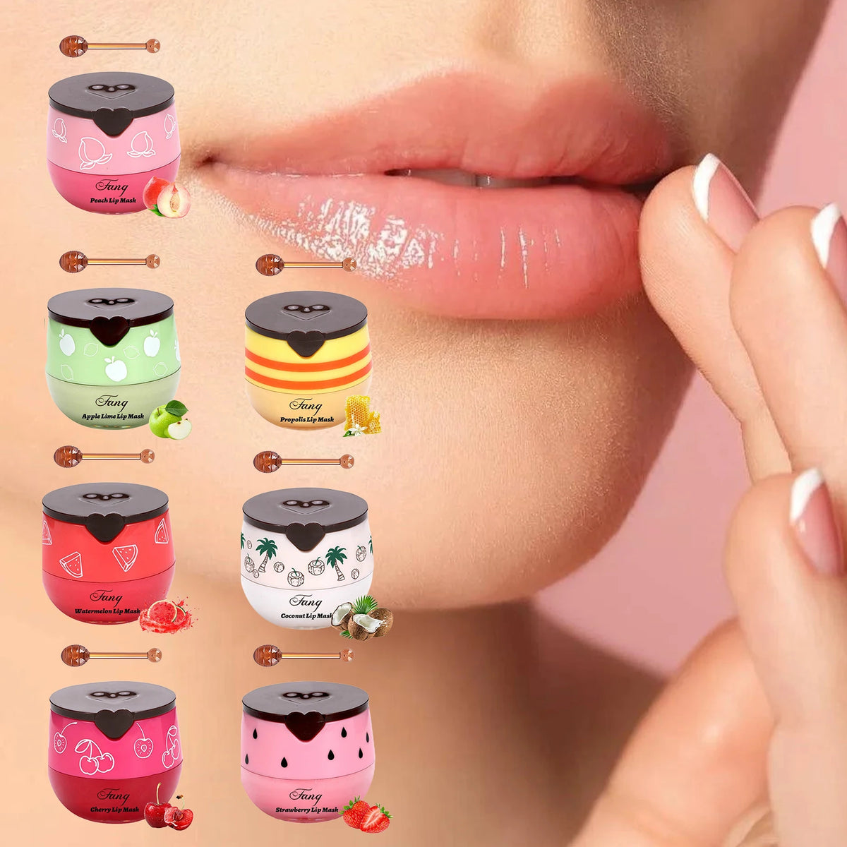 Strawberry Honey Lip Sleep Mask – Overnight Nourishing Lip Care
