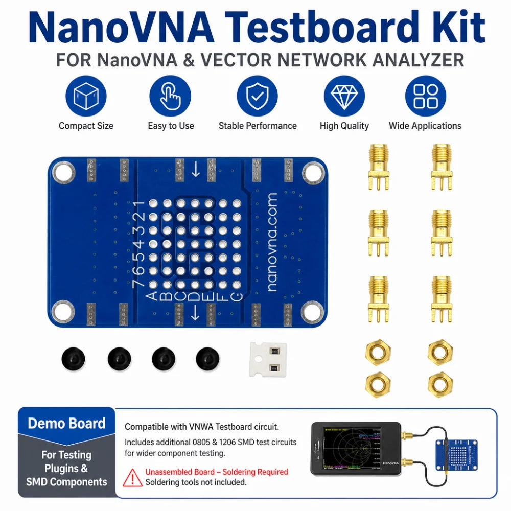 NanoVNA Testboard Kit | Vector Network Analyzer Module