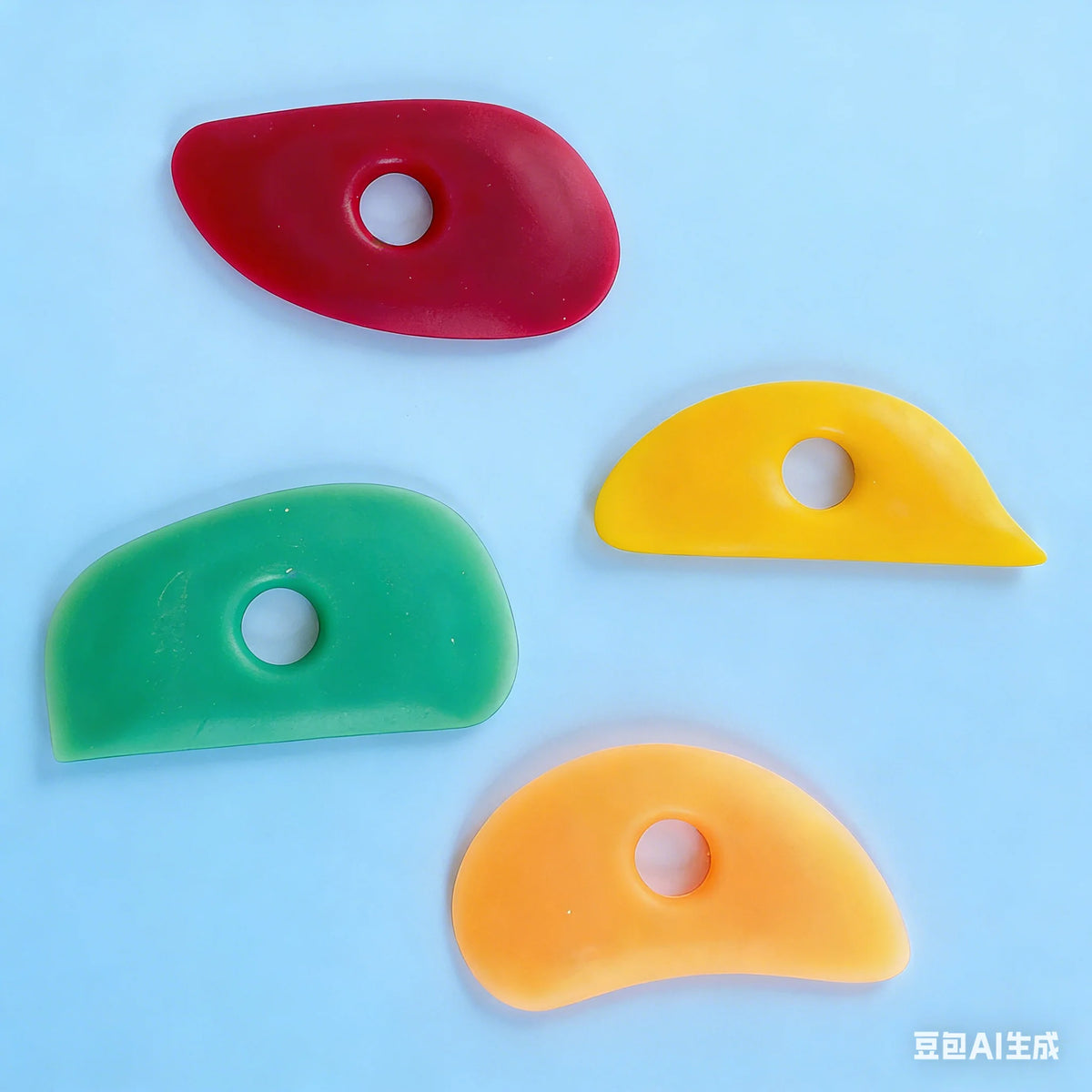 Soft Silicone Pottery Ribs – Clay Sculpting & Shaping Tools