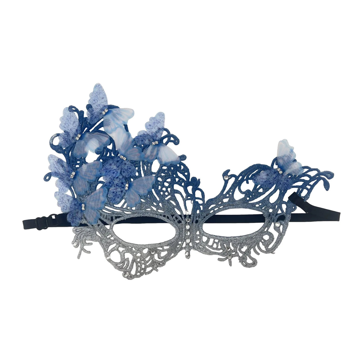 Gradient Butterfly Masquerade Mask – Lace Half Face Party Mask