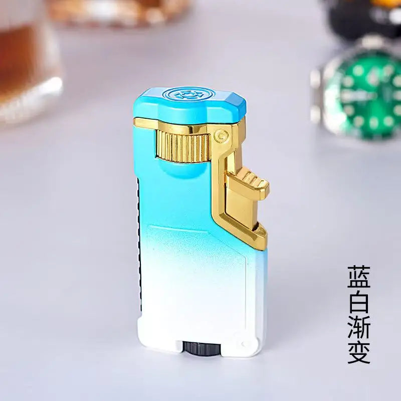 Tri-Color Flame Windproof Butane Lighter | Creative Gift