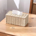 Rattan Woven Tissue Box | Vintage Napkin Holder for Home