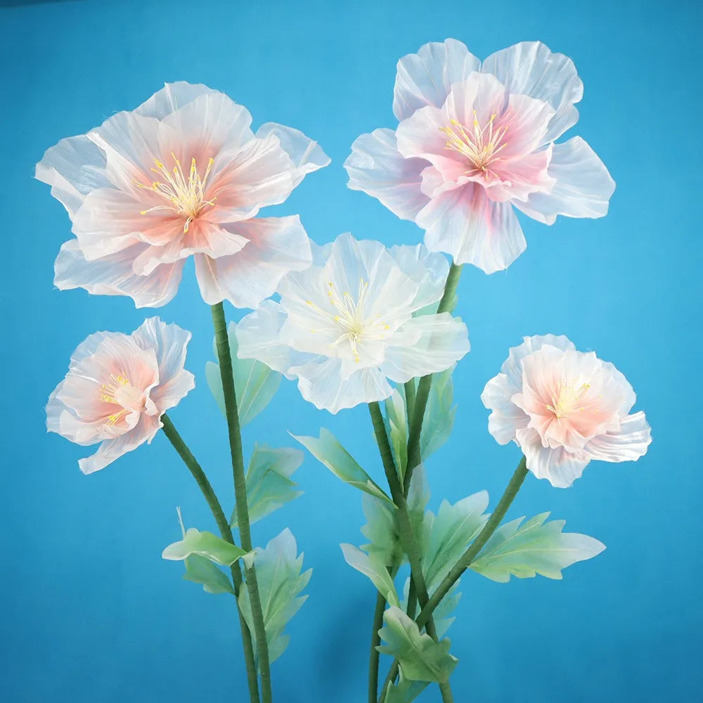 Giant Artificial Peach Blossom Flower Head 30/40/50cm