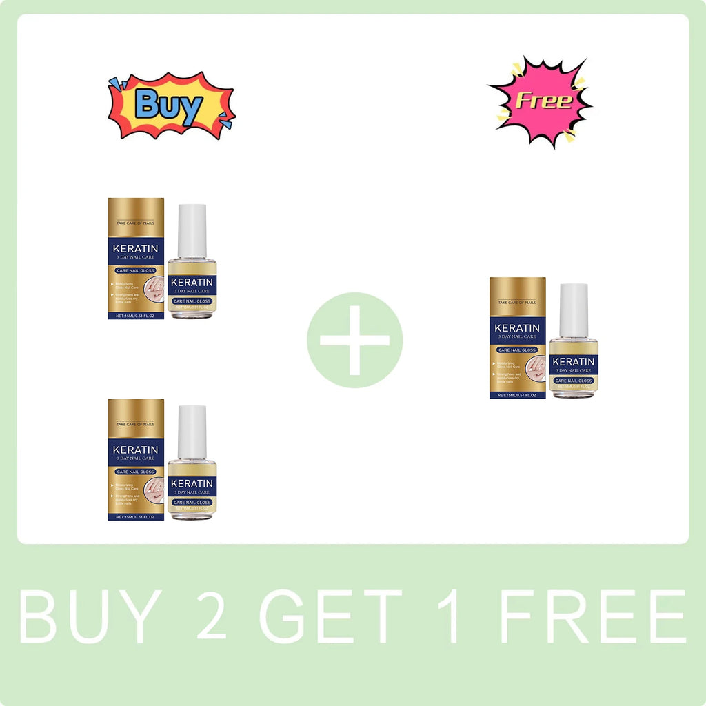 Keratin Nail Gloss – 3-Day Nail Strengthening Treatment 15ml