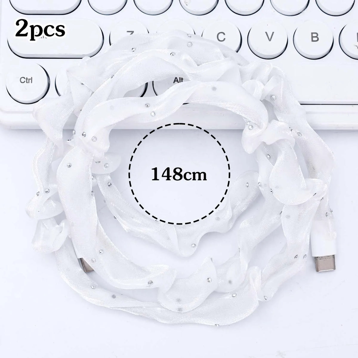Mesh Cable Protector & Winder USB Type-C 2-Pack | NIFTY