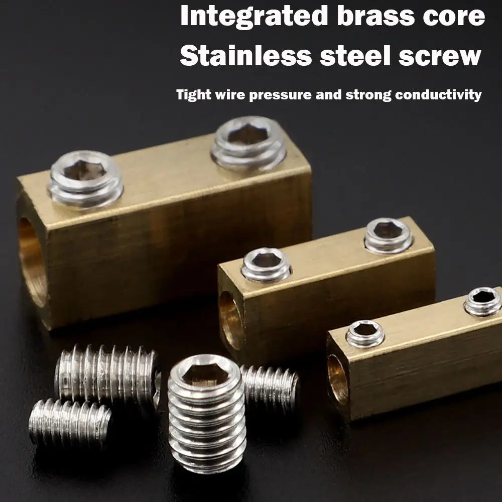 Brass Waterproof Terminal Block Set with Heat Shrink Tubing