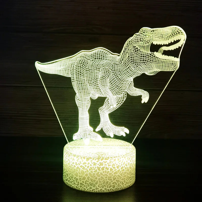 Spinosaurus 3D LED Night Light for Kids – 7 Color Dino Lamp