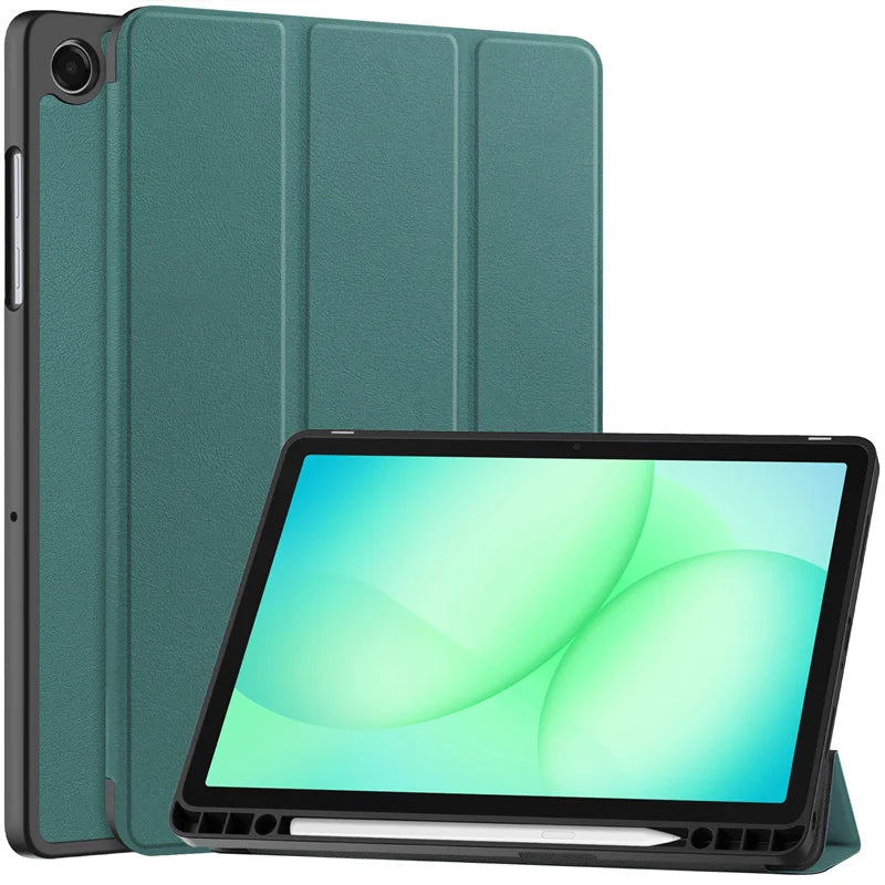 Samsung Galaxy Tab A11 Plus Case | Magnetic Leather + Pen Holder