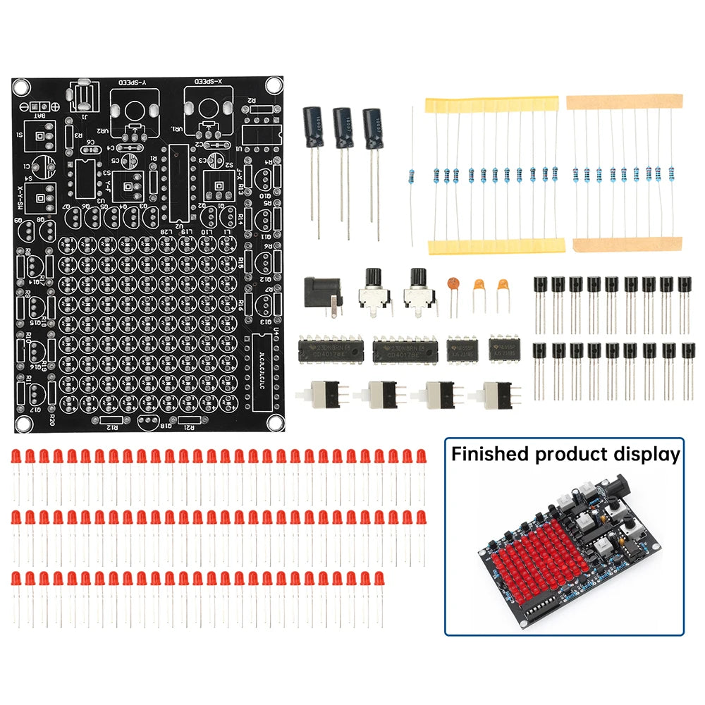 DIY LED Follow Spot Soldering Kit – 81 LEDs X/Y-Axis
