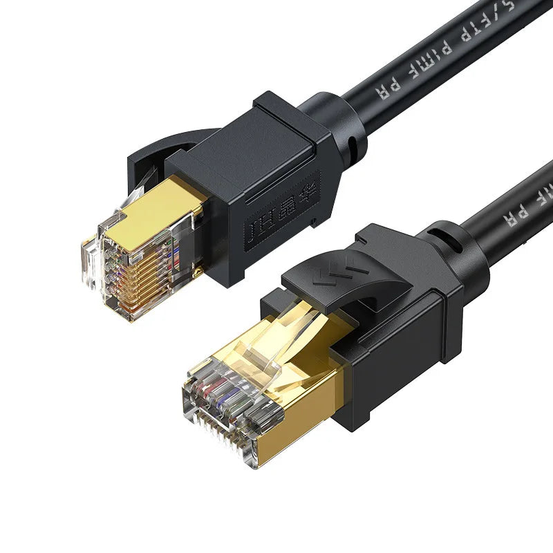 OULLX CAT8 Ethernet Cable 40Gbps 26AWG Pure Copper LAN Cord