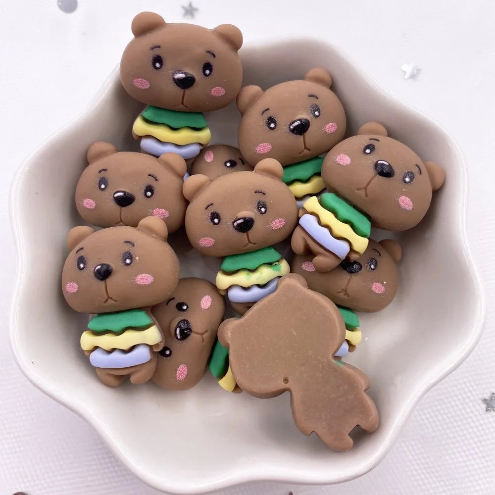 12PCS Kawaii Resin Flatback Figurines for Scrapbook DIY Crafts