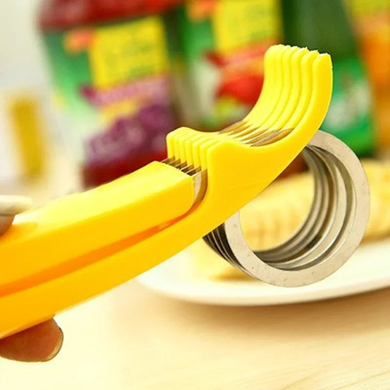 Banana & Vegetable Slicer | Stainless Steel Fruit Cutter Tool
