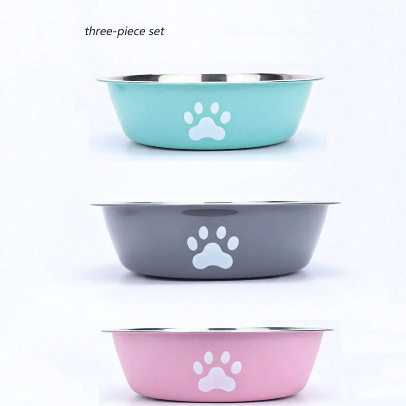 Stainless Steel Pet Bowl for Cats & Dogs | Anti-Slip Base