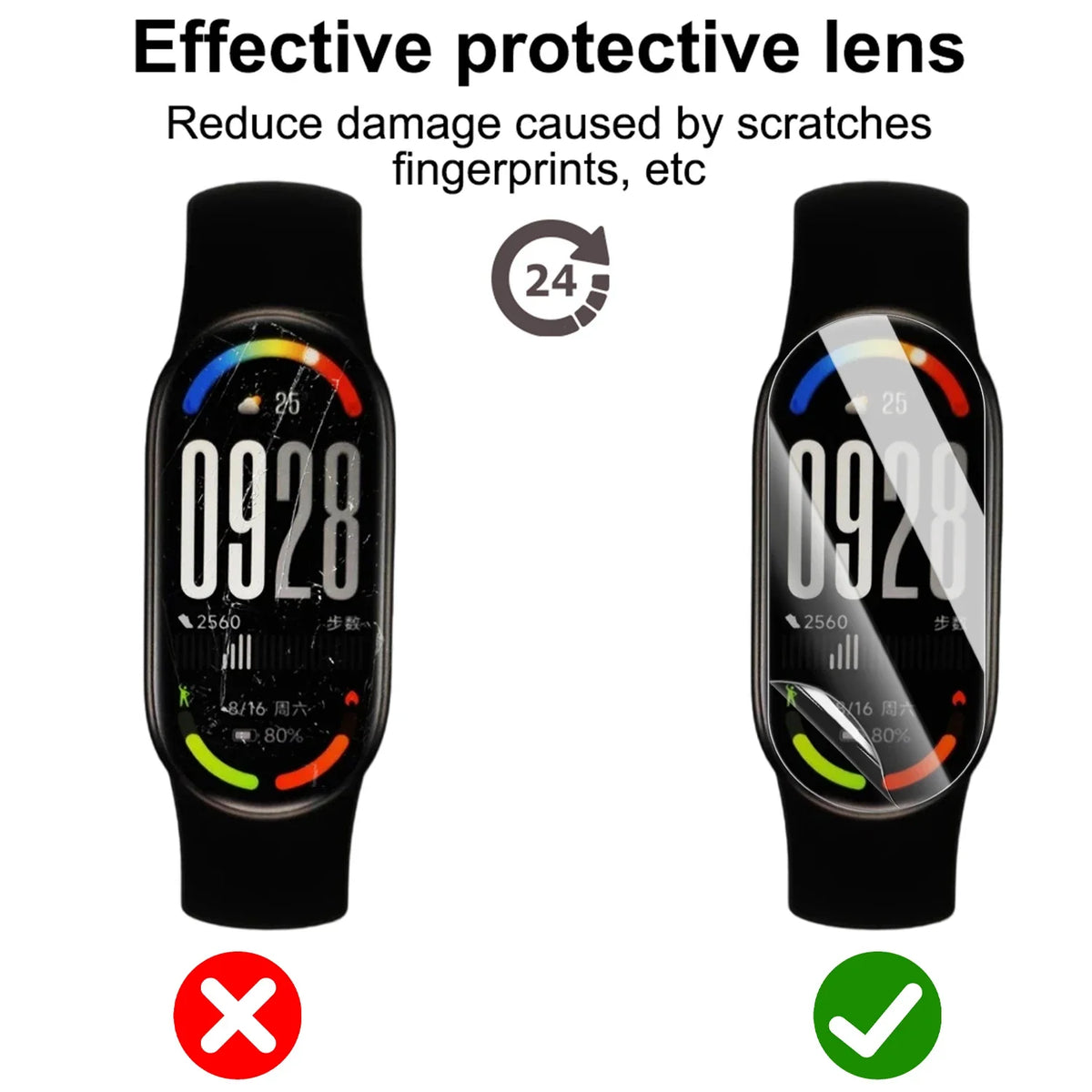 Xiaomi Mi Band 10 Hydrogel Screen Protector – 3 to 30 Pack