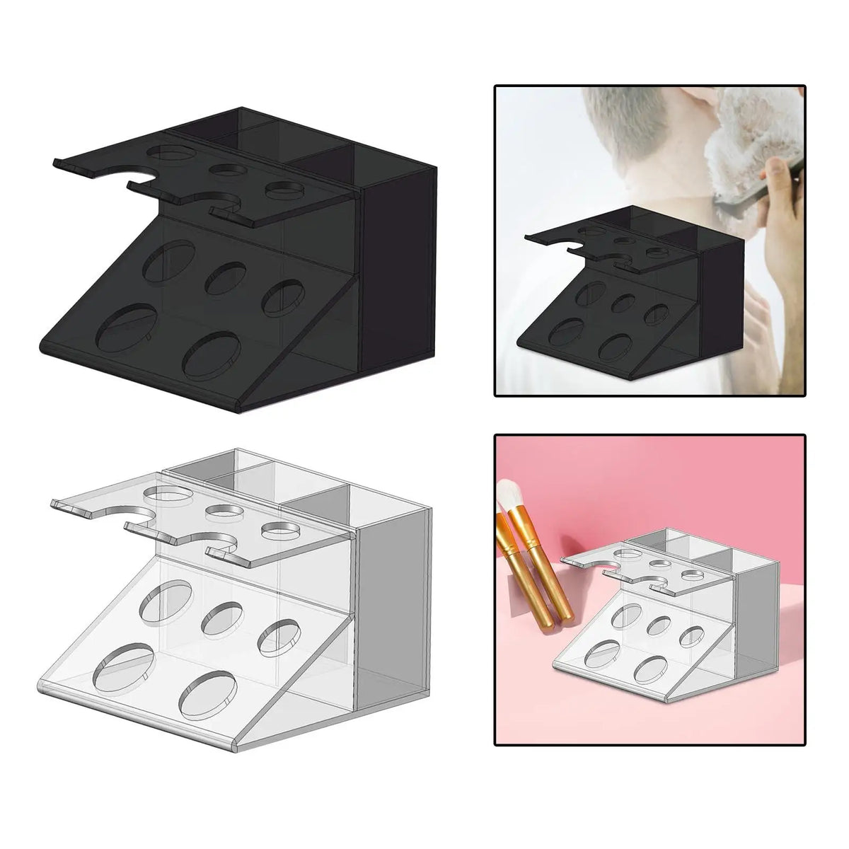 Multifunctional Bathroom Organizer & Makeup Storage Rack