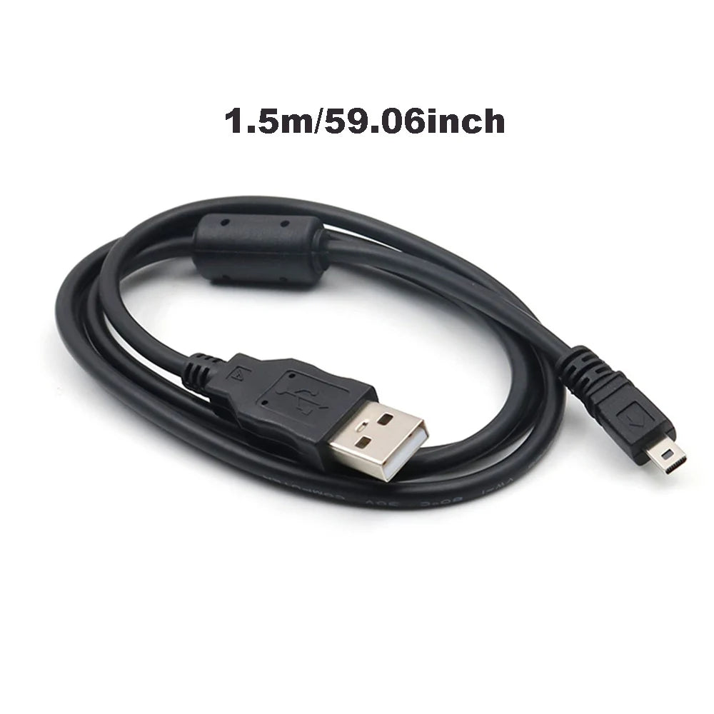 USB Mini 8-Pin Data & Charging Cable for Digital Cameras
