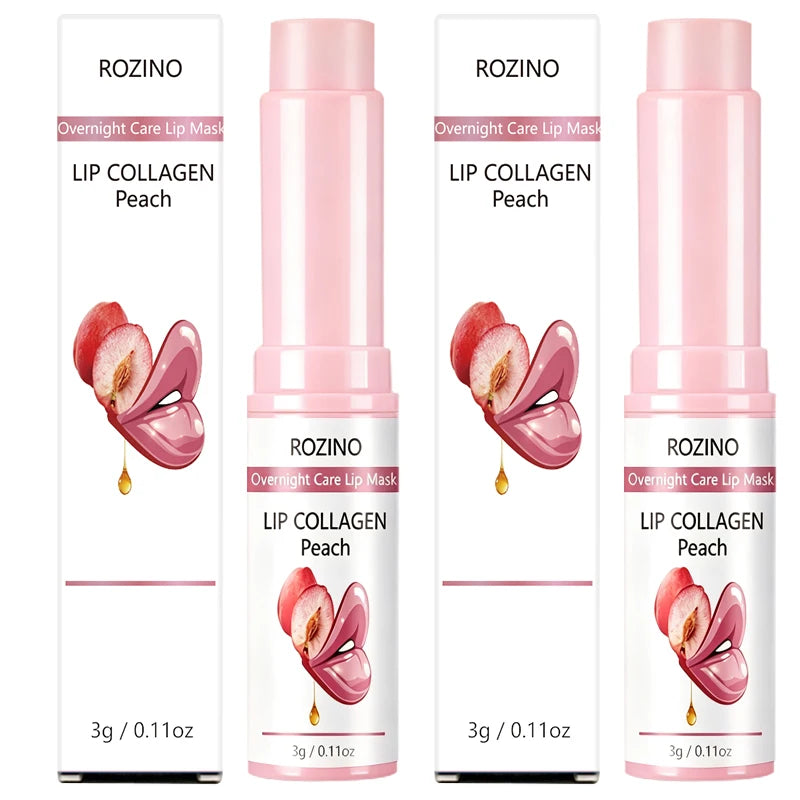 ROZINO Peach Night Lip Mask & Balm – Moisturizing Lip Care