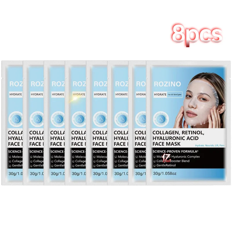 ROZINO 3-in-1 Collagen Retinol Hyaluronic Acid Face Mask