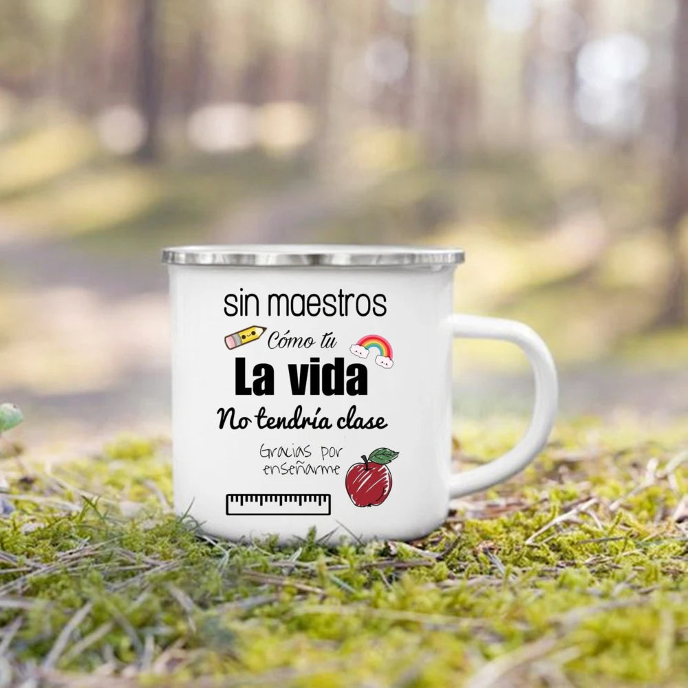 Teacher Appreciation Enamel Mug | Thank You Teacher Gift