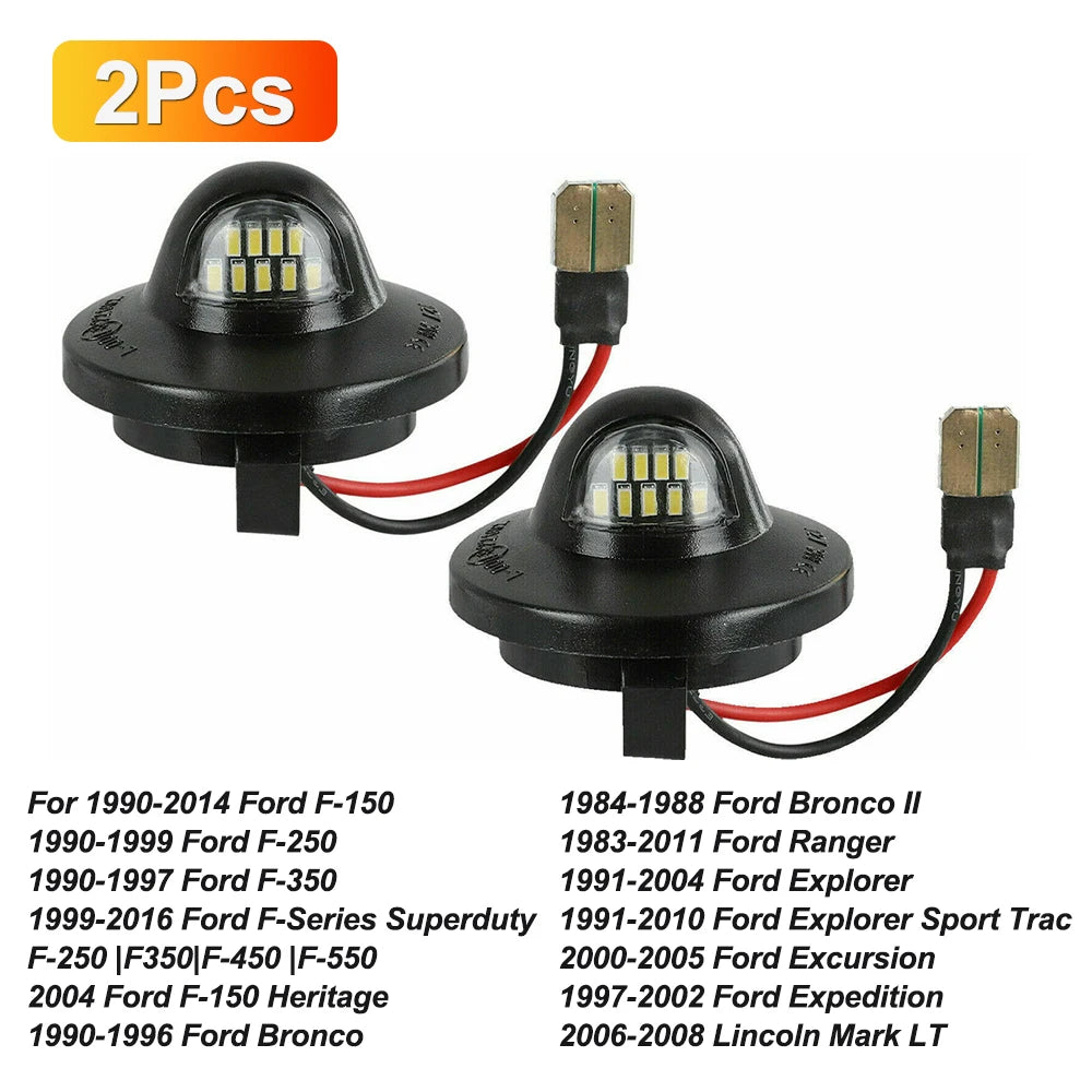 2-Pack Canbus LED License Plate Light for VW Golf Jetta Passat
