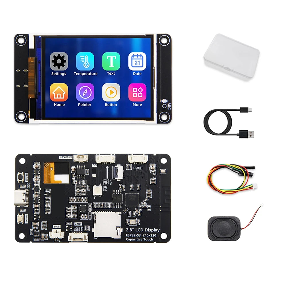ESP32-S3 Dev Board – 2.8" TFT Touch Display | WiFi & BT