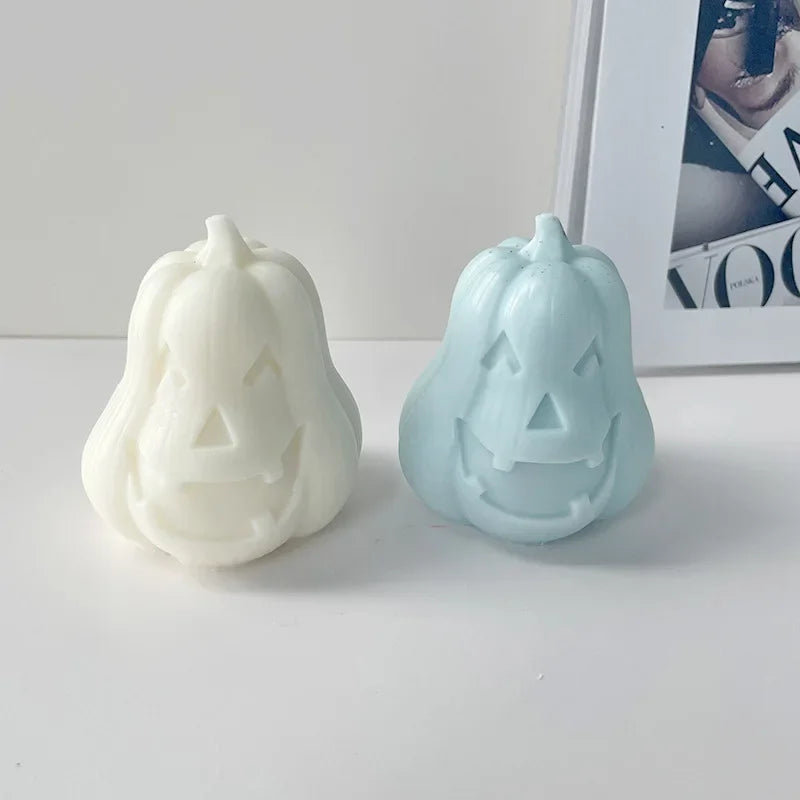 Skull & Pumpkin Silicone Candle Mold | Halloween DIY Craft