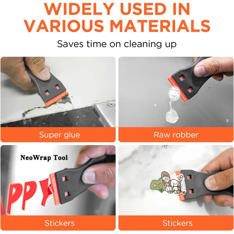 KKJOY Plastic Razor Blade Scraper – Glue & Decal Remover Tool