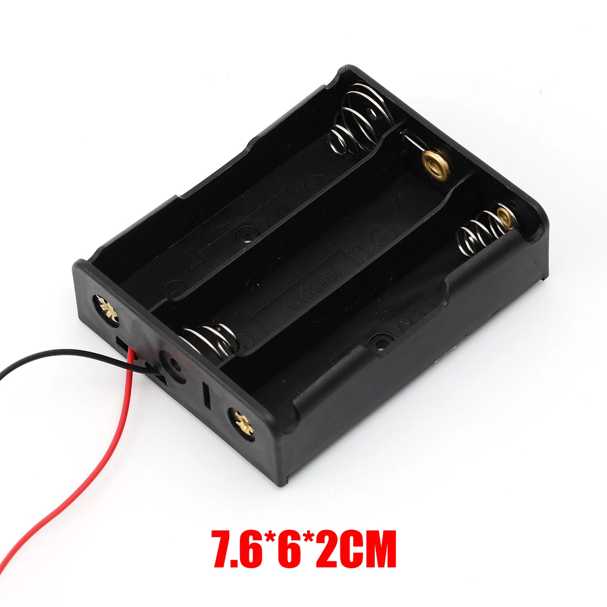 18650 Battery Holder 1/2/3/4 Slot DIY Box with Wire Leads